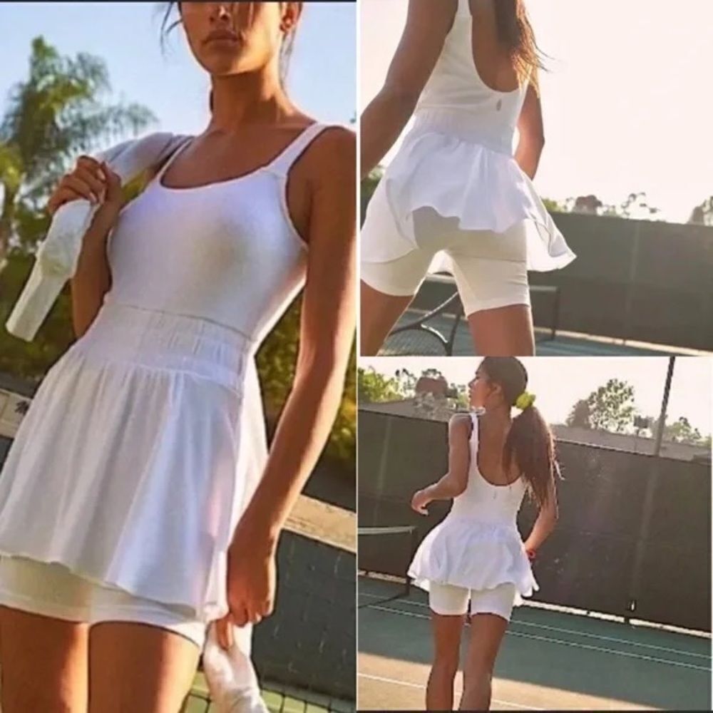 Free People Movement White Full Court Dress Size Small
